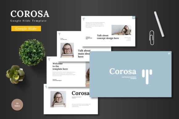 Corosa: A Clean Google Slides Template for Modern Brands