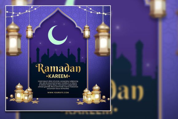 Designing a Meaningful Creative Ramadan Kareem Square Flyer