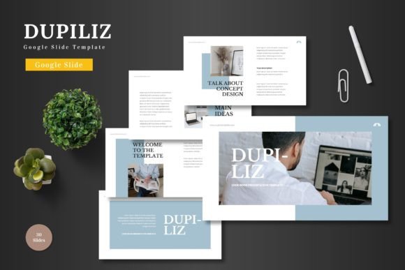 Dupiliz: A Modern Google Slides Template for Dynamic Presentations
